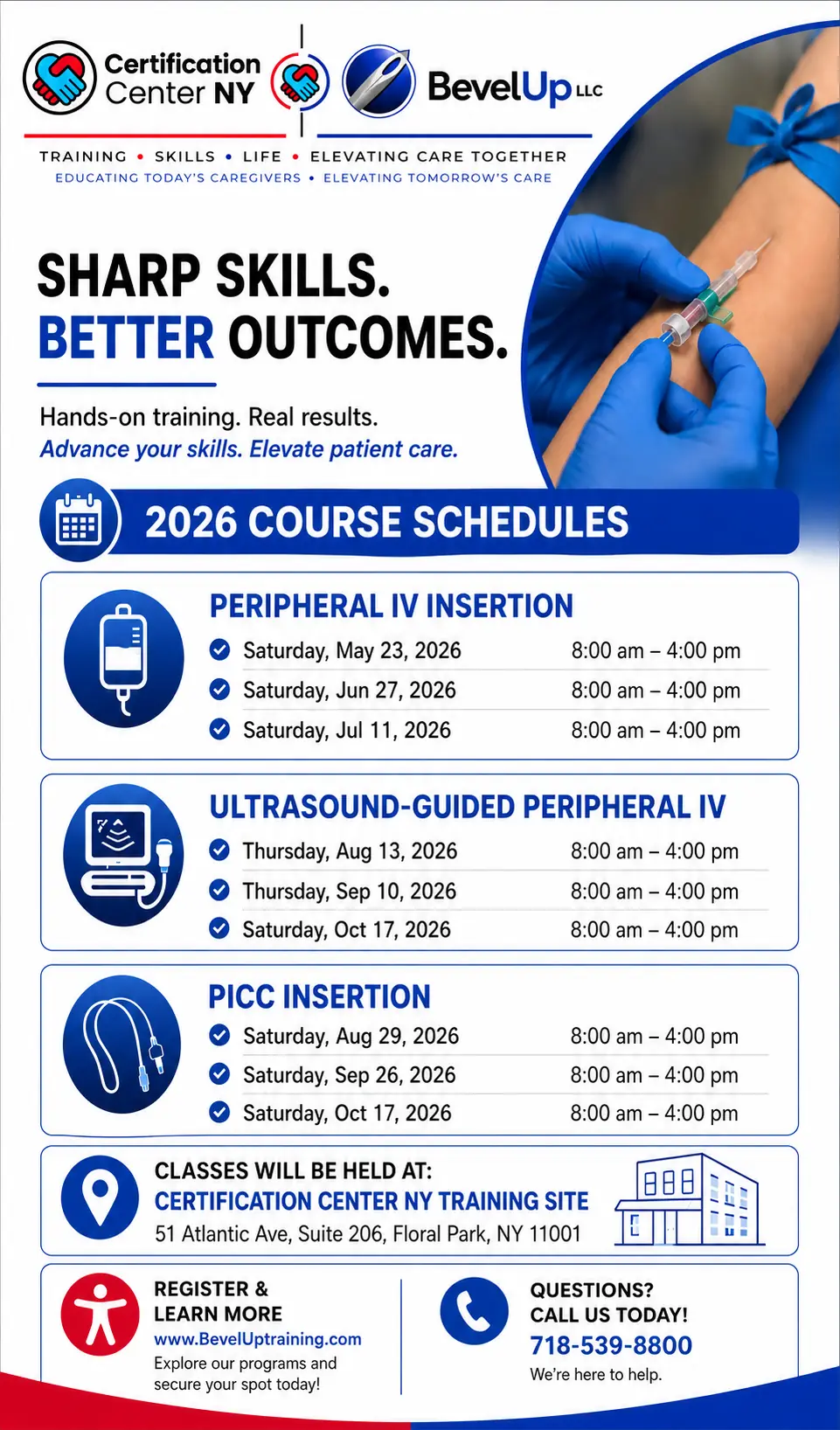 Bevel Up course schedule